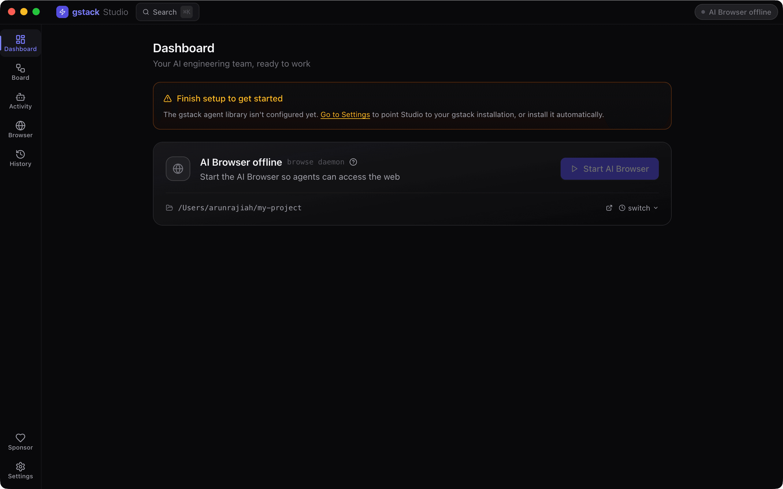 GStack Studio screenshot 1