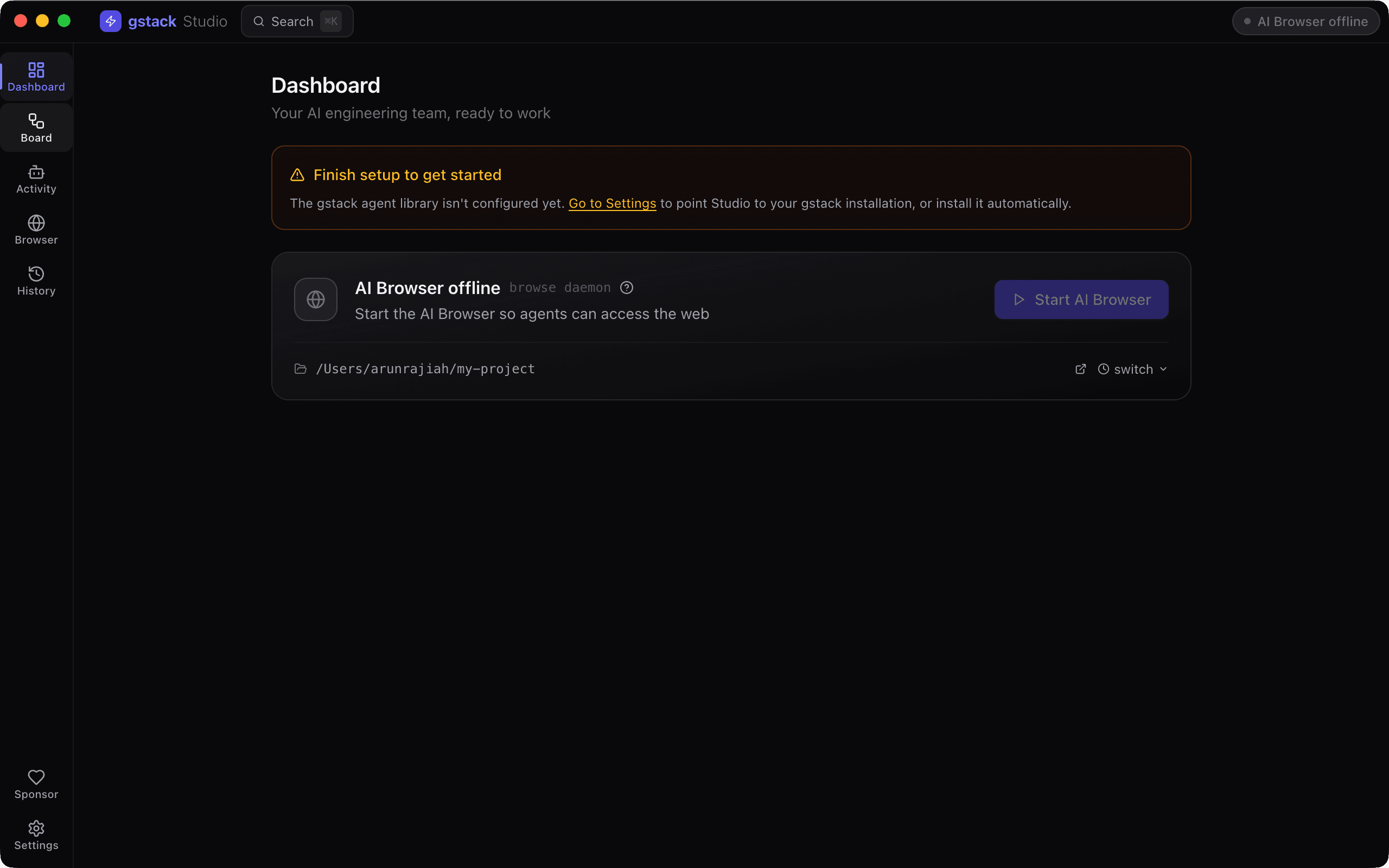 GStack Studio screenshot 2