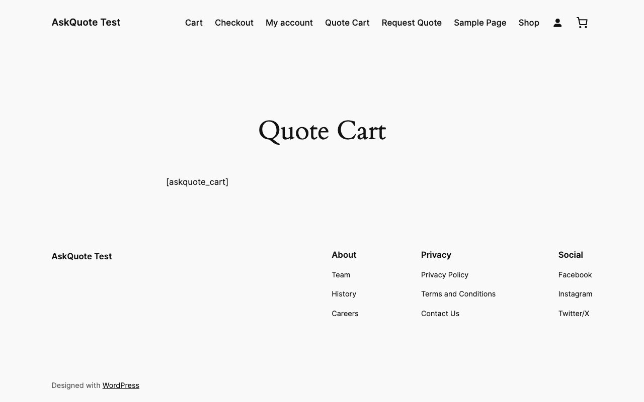 AskQuote for WooCommerce screenshot 2