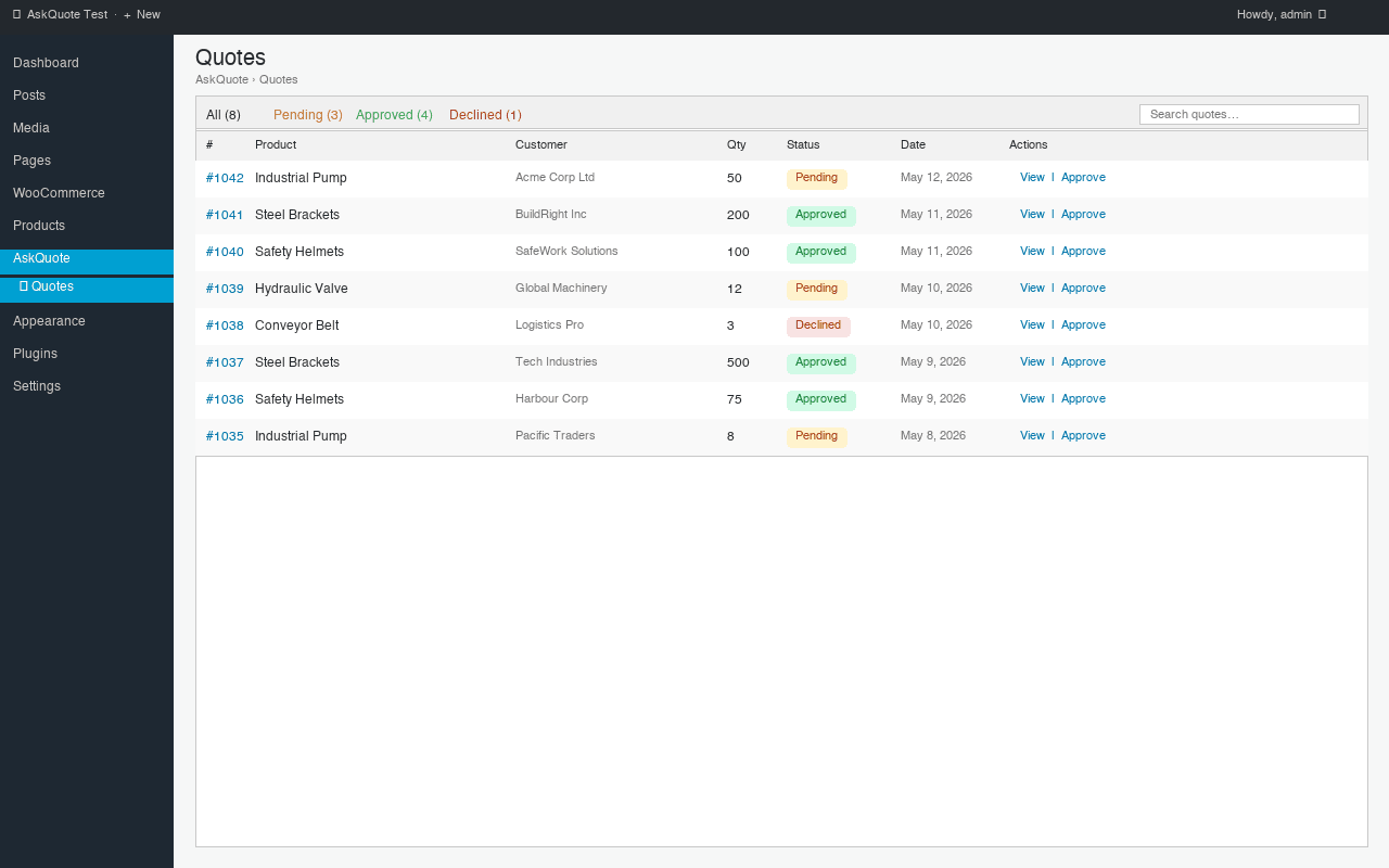 AskQuote for WooCommerce screenshot 3