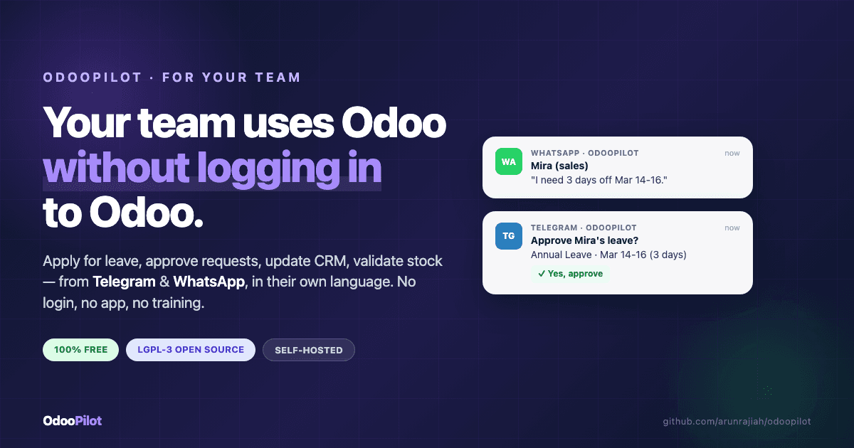 OdooPilot screenshot 1